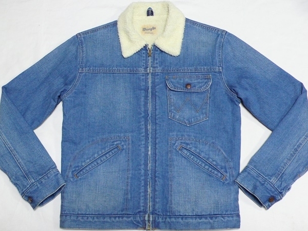 適切な価格 STORE FREAK'S x Wrangler 11MJZ LightUsed DenimBoaJacket ジャケット・アウター